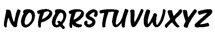Remukan Chantir Italic Font UPPERCASE