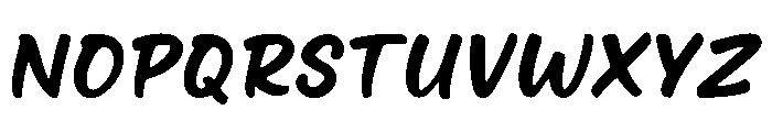Remukan Chantir Italic Font LOWERCASE