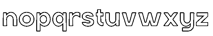 Renasfi Outline Font LOWERCASE
