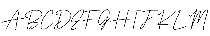 Renatela Italic Font UPPERCASE