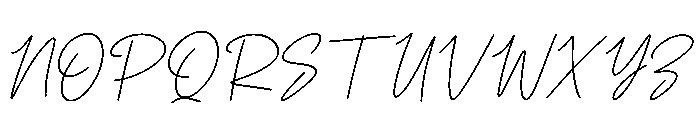 Renatela Italic Font UPPERCASE