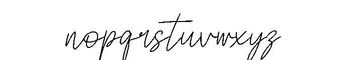 Renatela Italic Font LOWERCASE
