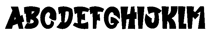 Rendom Font UPPERCASE
