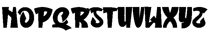 Rendom Font UPPERCASE