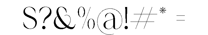 Renea Regular Font OTHER CHARS