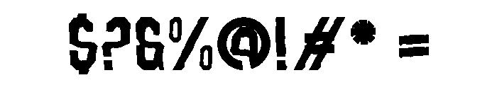 Reno Punk Font OTHER CHARS