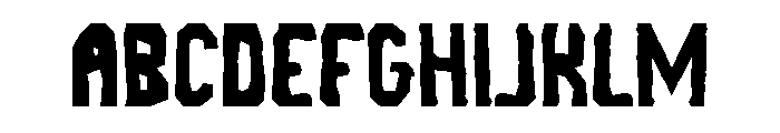 Reno Punk Font UPPERCASE