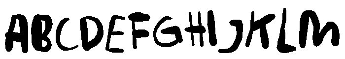 Repeat After Me Regular Font UPPERCASE