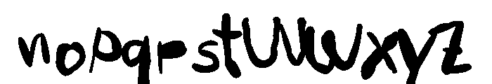 RepeatAfterMe-Regular Font LOWERCASE