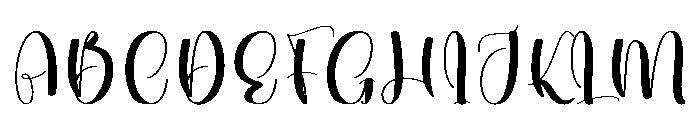 Report Written Font UPPERCASE