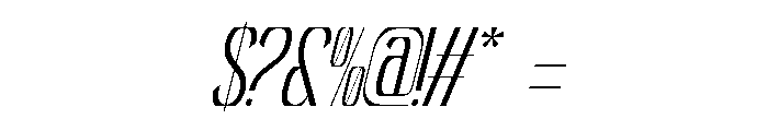 Reqaela Italic Font OTHER CHARS