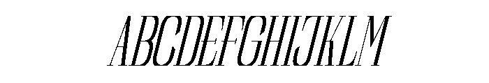 Reqaela Italic Font UPPERCASE