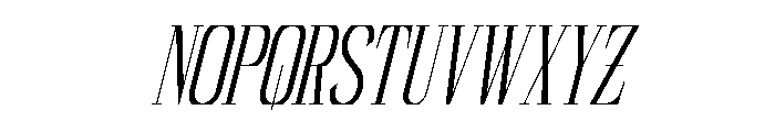 Reqaela Italic Font UPPERCASE