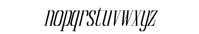 Reqaela Italic Font LOWERCASE
