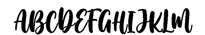 Resalindah Font UPPERCASE