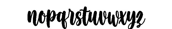 Resalindah Font LOWERCASE