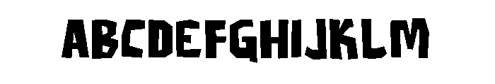 Resfhus Font UPPERCASE