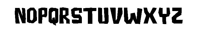 Resfhus Font UPPERCASE