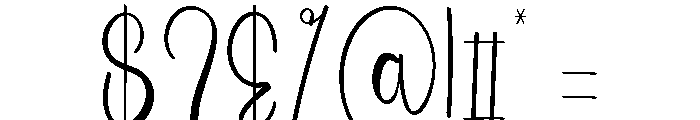 Resilient History Font OTHER CHARS
