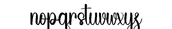 Resilient History Font LOWERCASE