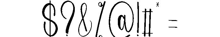 Resilient Font OTHER CHARS
