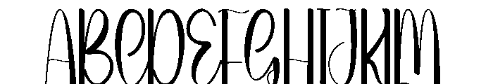 Resilient Font UPPERCASE