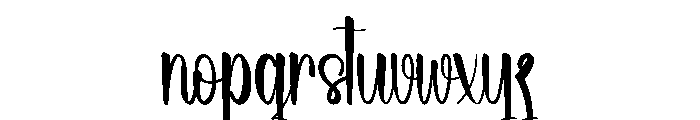 Resilient Font LOWERCASE
