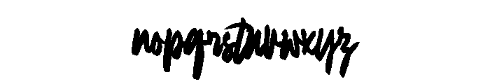 Resonan Bastega Regular Font LOWERCASE