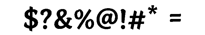 Resonant Twist Font OTHER CHARS