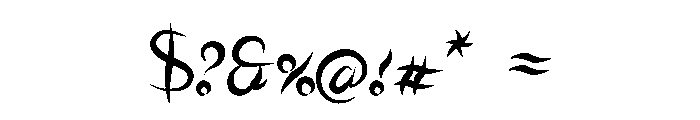 Respectable Regular Font OTHER CHARS