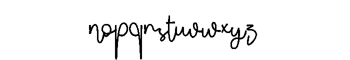 Restadia Font LOWERCASE