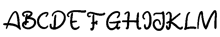 Resthia Regular Font UPPERCASE