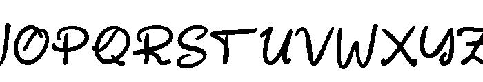 Resthia Regular Font UPPERCASE