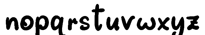 Resthia Regular Font LOWERCASE