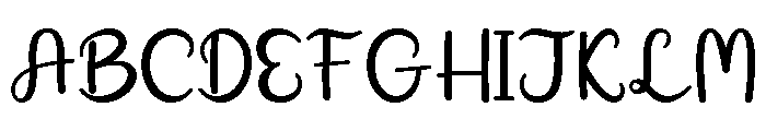 Restine Font UPPERCASE
