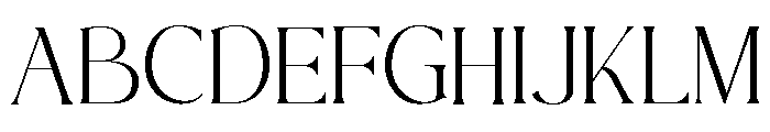 Restrained Flourish Regular Font UPPERCASE