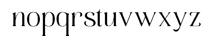 Restrained Flourish Regular Font LOWERCASE