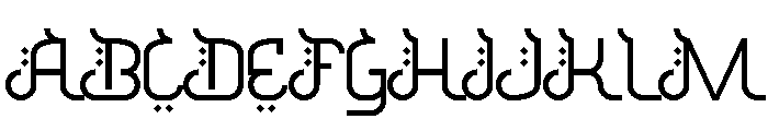Resyad Font UPPERCASE