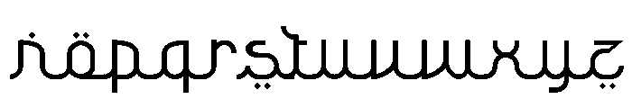 Resyad Font LOWERCASE