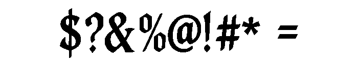 Retavion Font OTHER CHARS