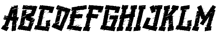 Retrera Italic Font UPPERCASE