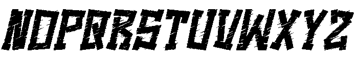 Retrera Italic Font UPPERCASE