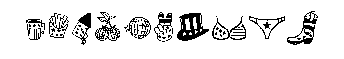 Retro American Font OTHER CHARS