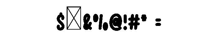 Retro Artist Font OTHER CHARS