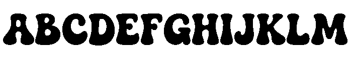 Retro Autumn Font UPPERCASE