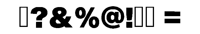 Retro Blocks Regular Font OTHER CHARS