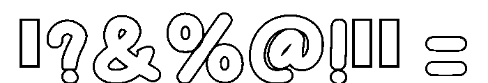 Retro Bloom Regular Font OTHER CHARS