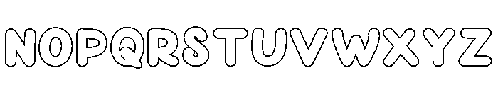 Retro Bloom Regular Font UPPERCASE