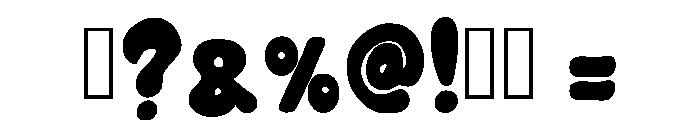 Retro Bubble Regular Font OTHER CHARS