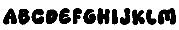 Retro Bubble Regular Font UPPERCASE